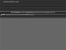 Tablet Screenshot of dealswebsite.com